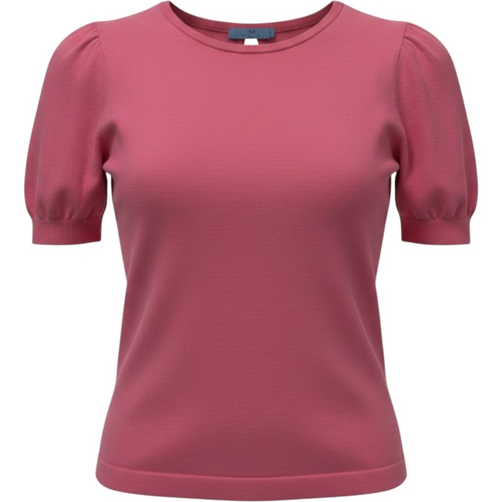 Cece Sweater Womens‎ L Pink Short Puff Sleeve Pullover Feminine Coquette Preppy
